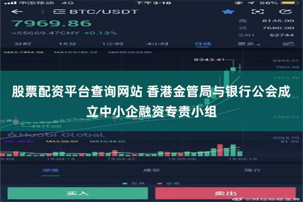 股票配资平台查询网站 香港金管局与银行公会成立中小企融资专责小组